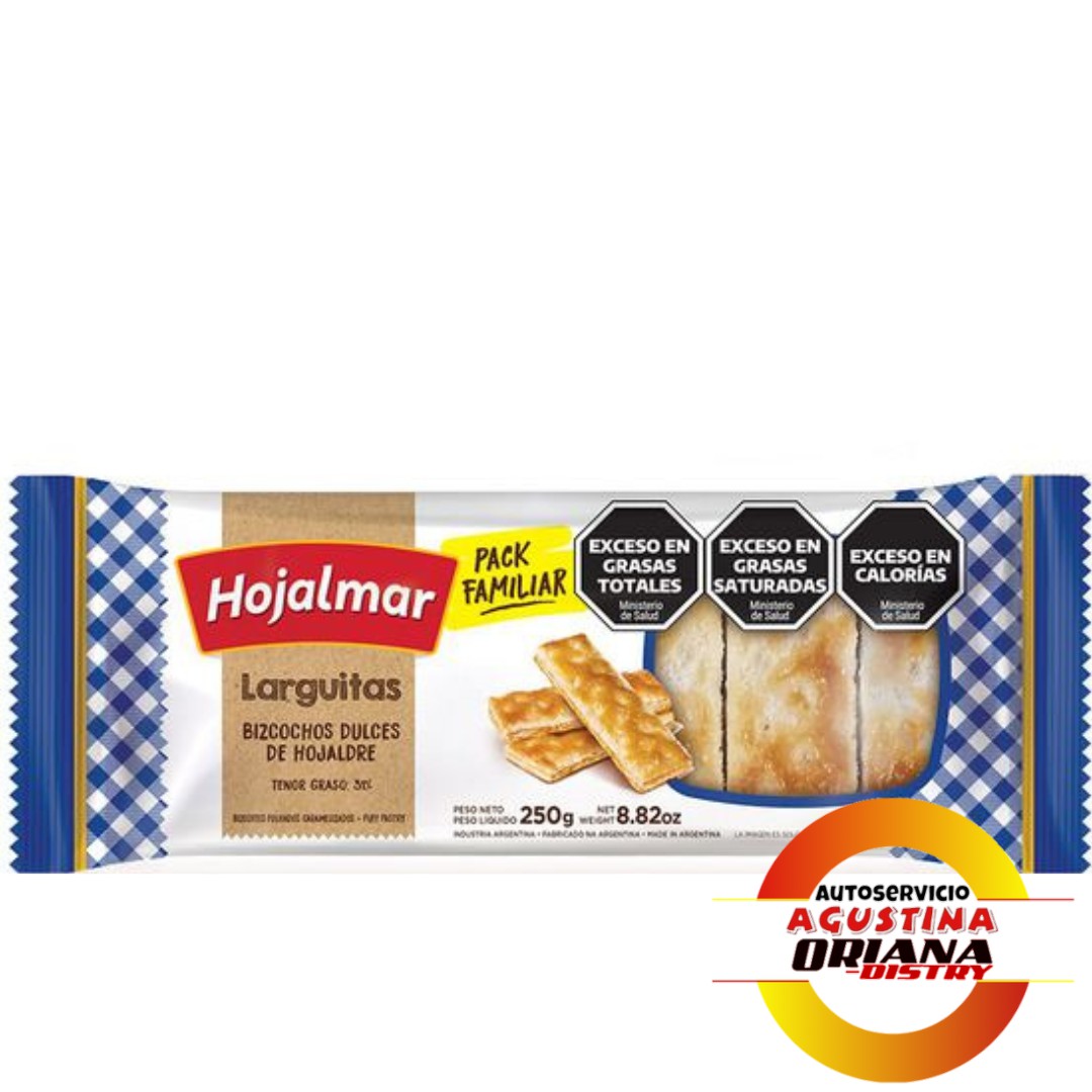 GALLETITAS HOJALMAR 250G LARGUITAS