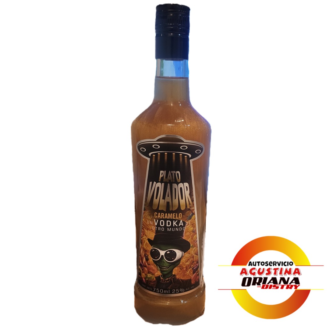 VODKA PLATO VOLADOR CARAMELO