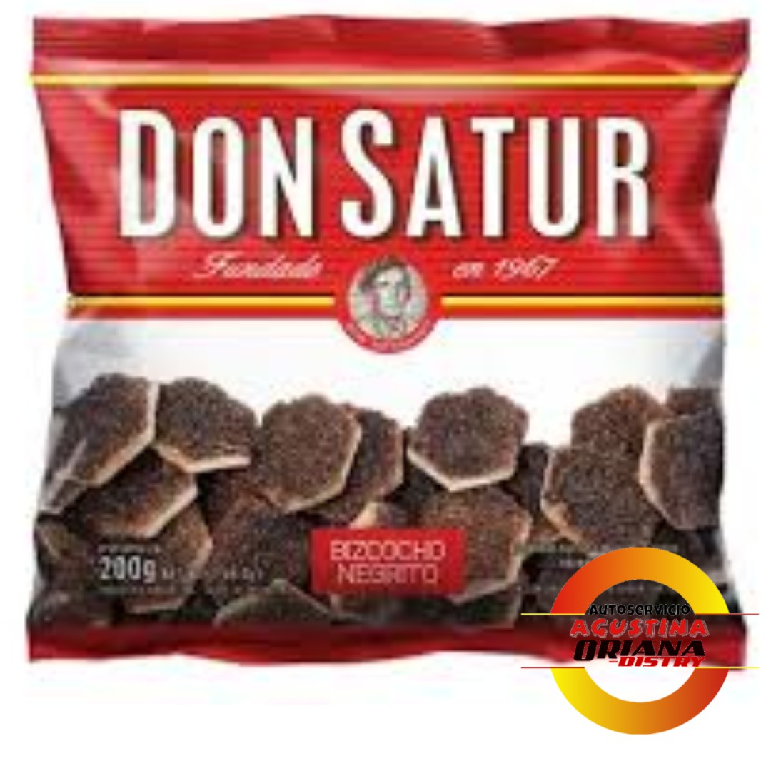 GALLETITAS DON SATUR 200G NEGRITAS