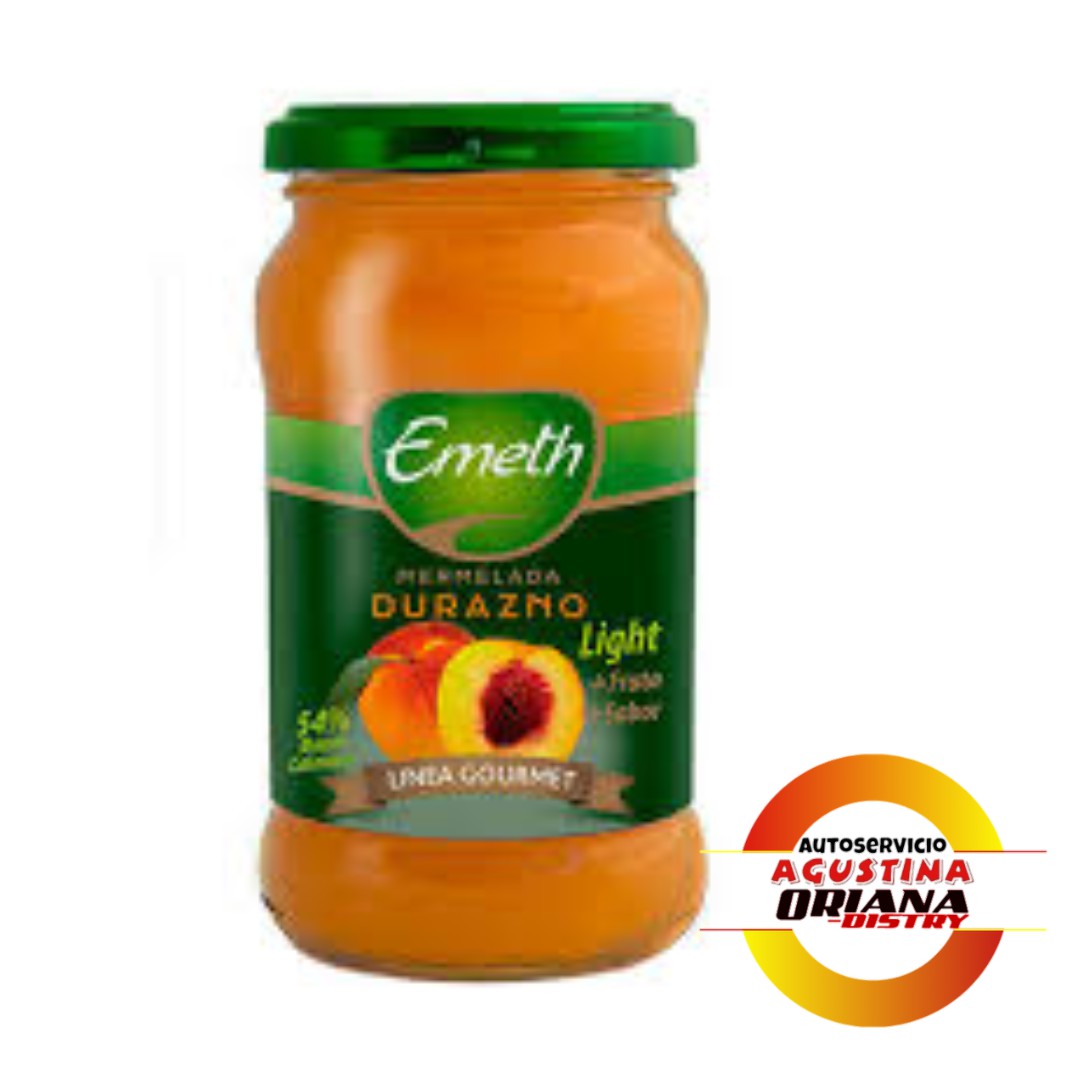 MERMELADA 500G LIGHT EMETH FRASCO DURAZNO
