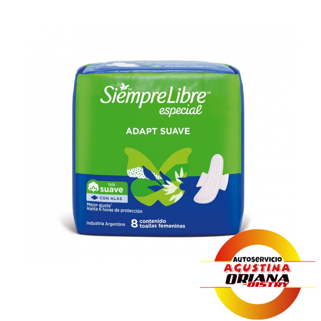 TOALLAS SIEMPRE LIBRE X8 ESPECIAL