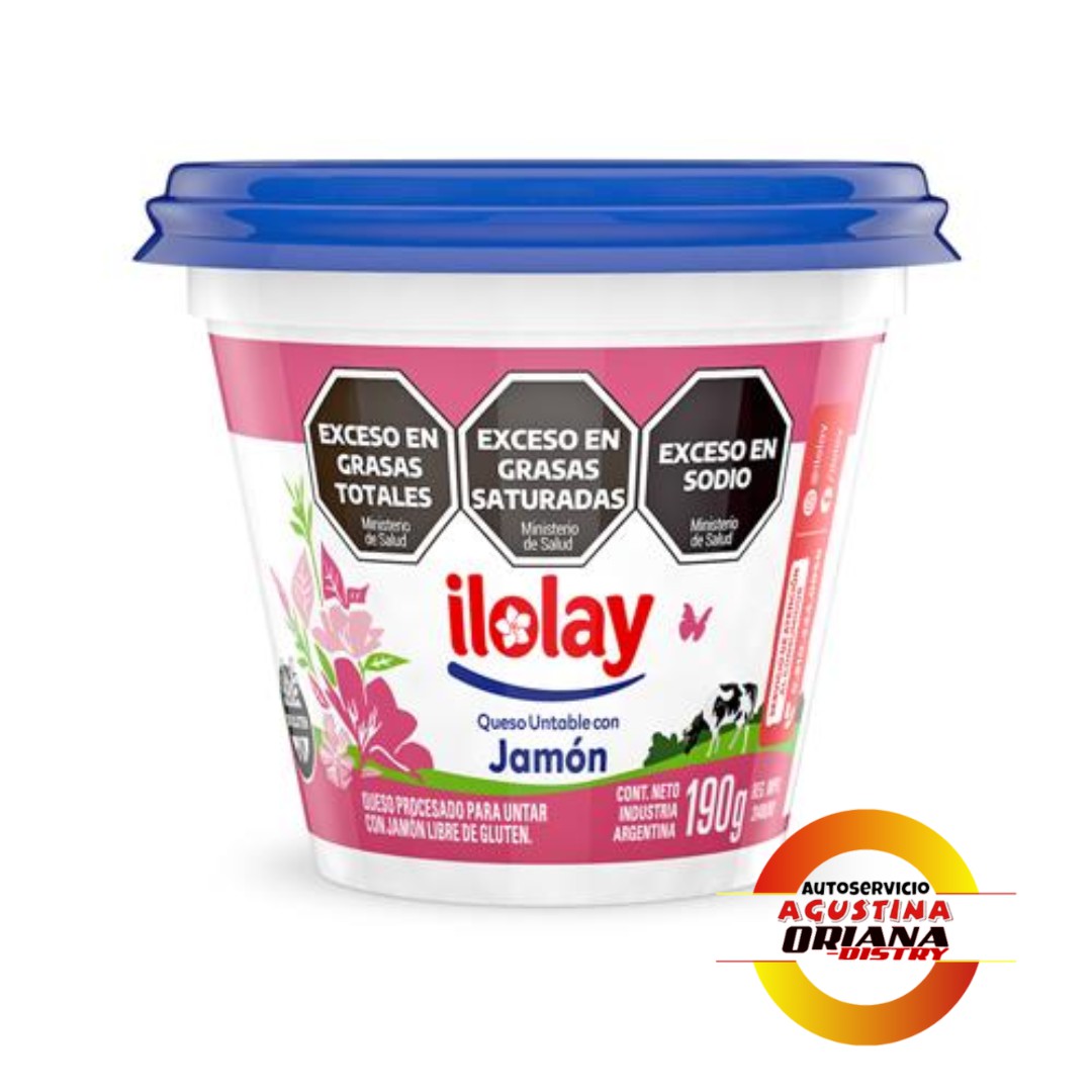QUESO ILOLAY JAMON 190G