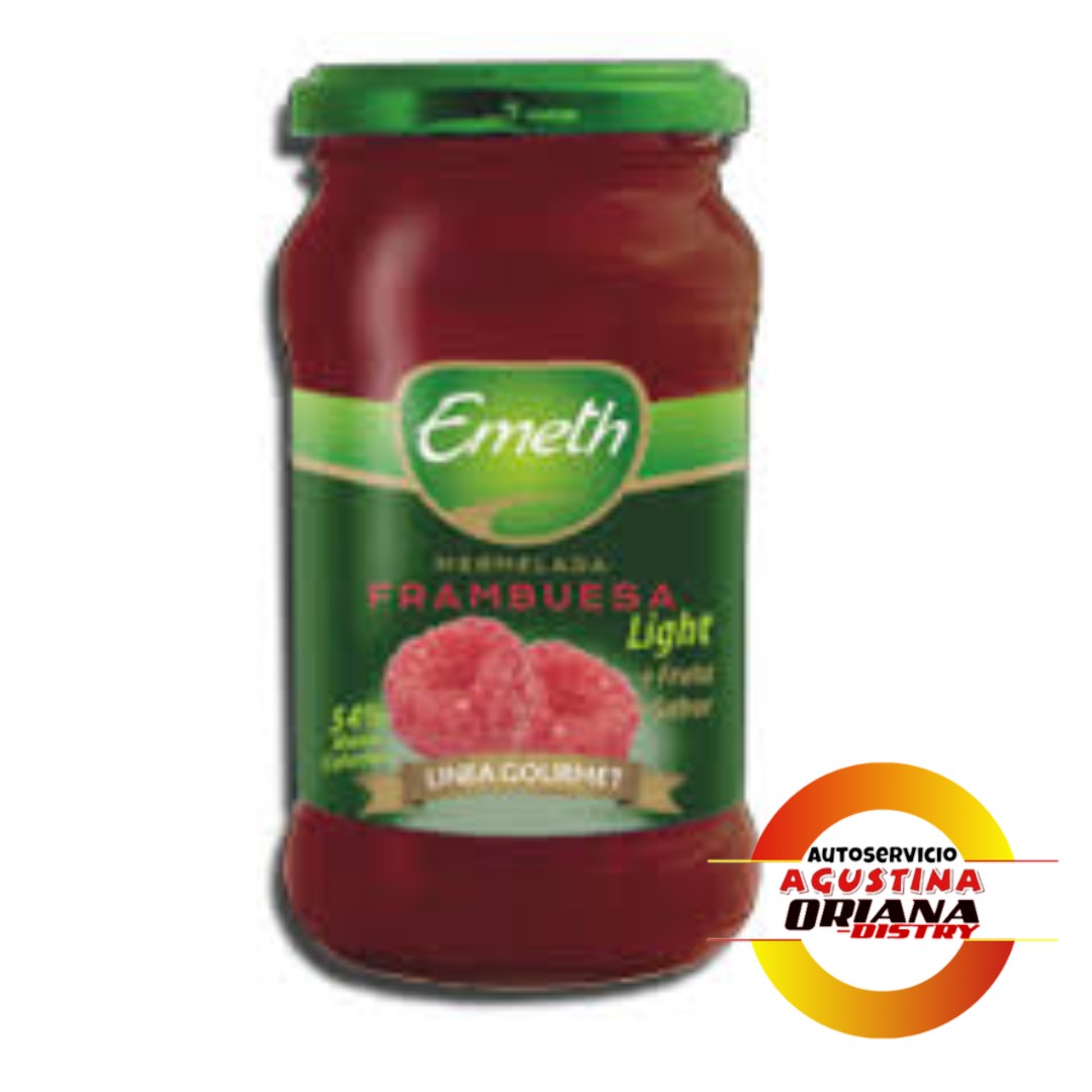 MERMELADA 500G LIGHT EMETH FRASCO FRAMBUESA
