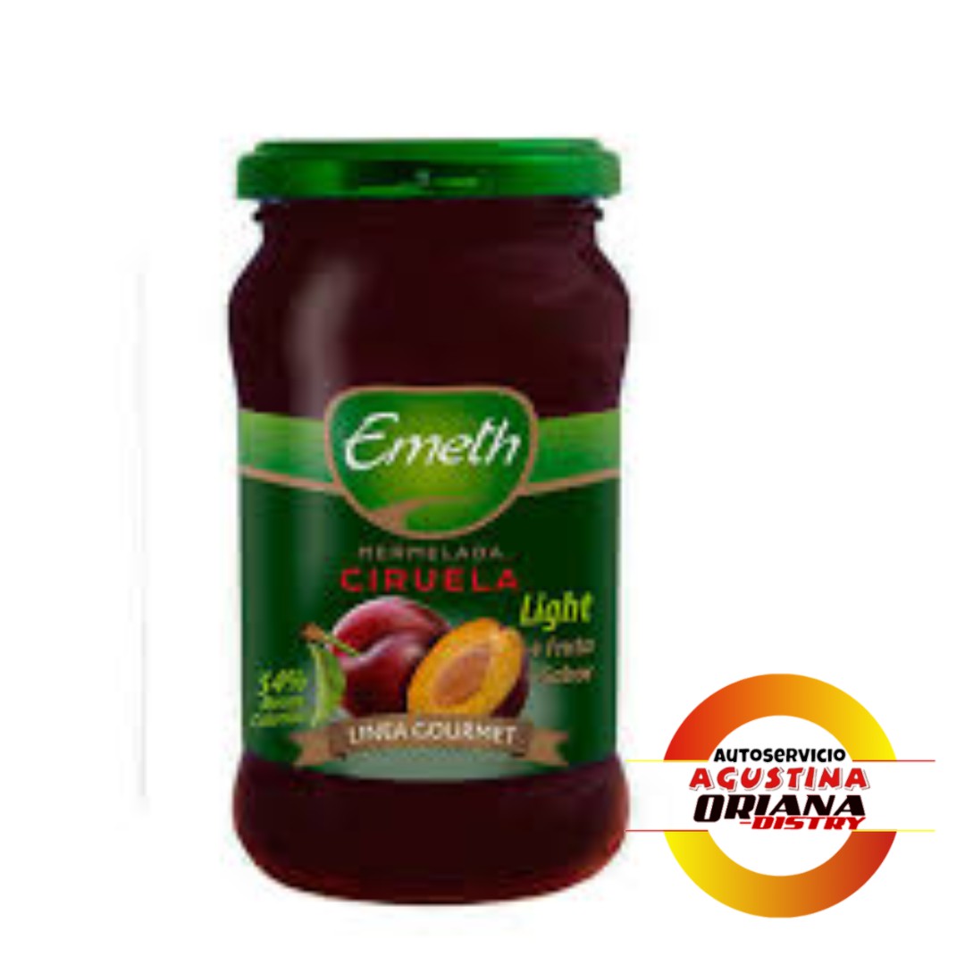 MERMELADA 500G LIGHT EMETH FRASCO CIRUELA
