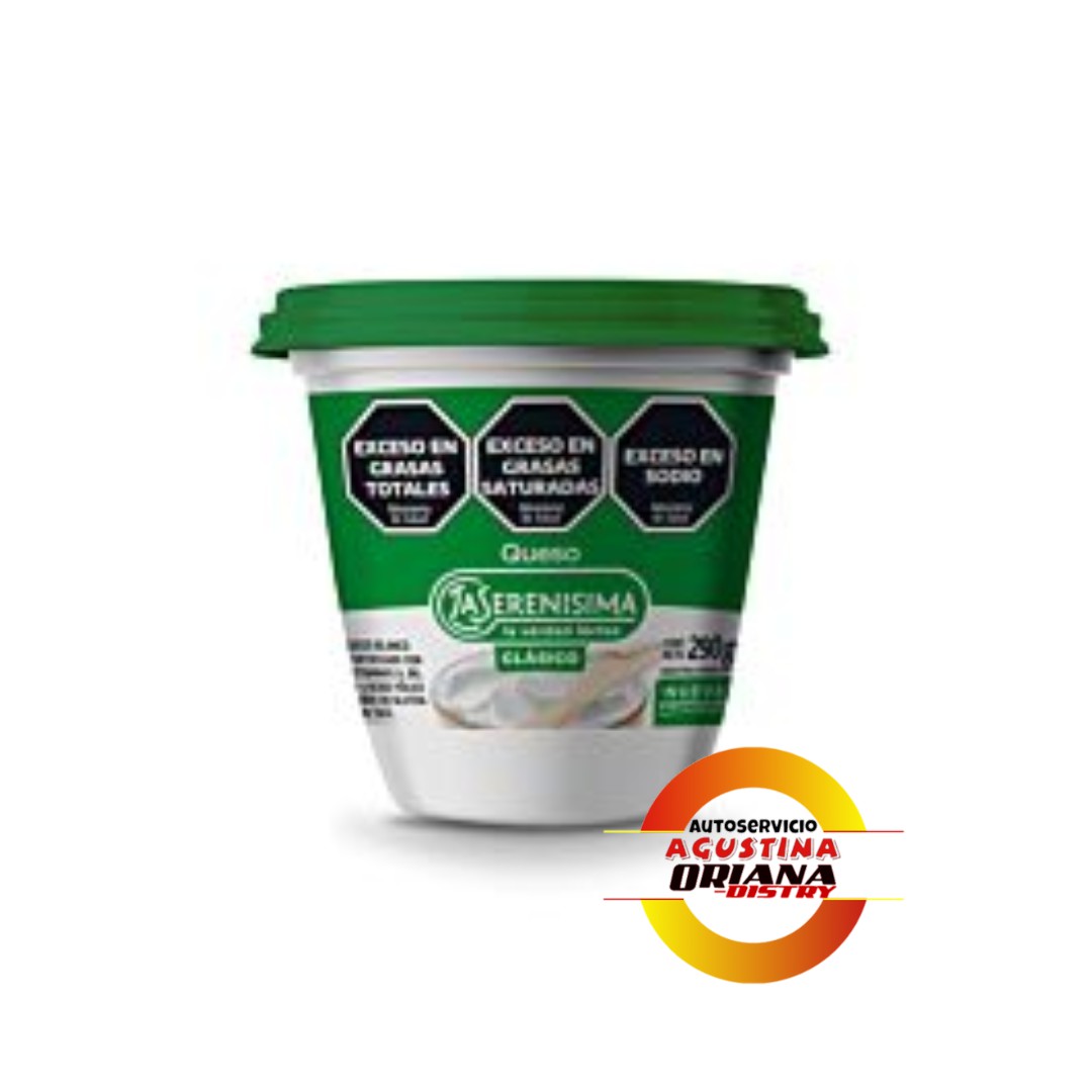 QUESO CREMA 290G SERENISIMA  DESCREMADO