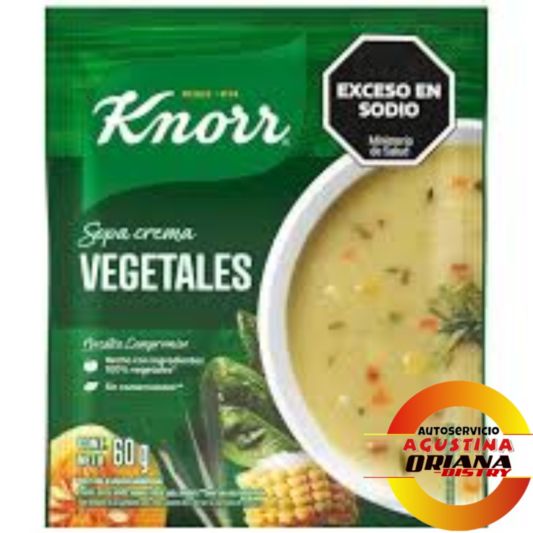 KNORR SOPA CREMA VEGETALES