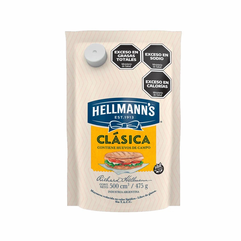 MAYONESA 475G HELLMANNS