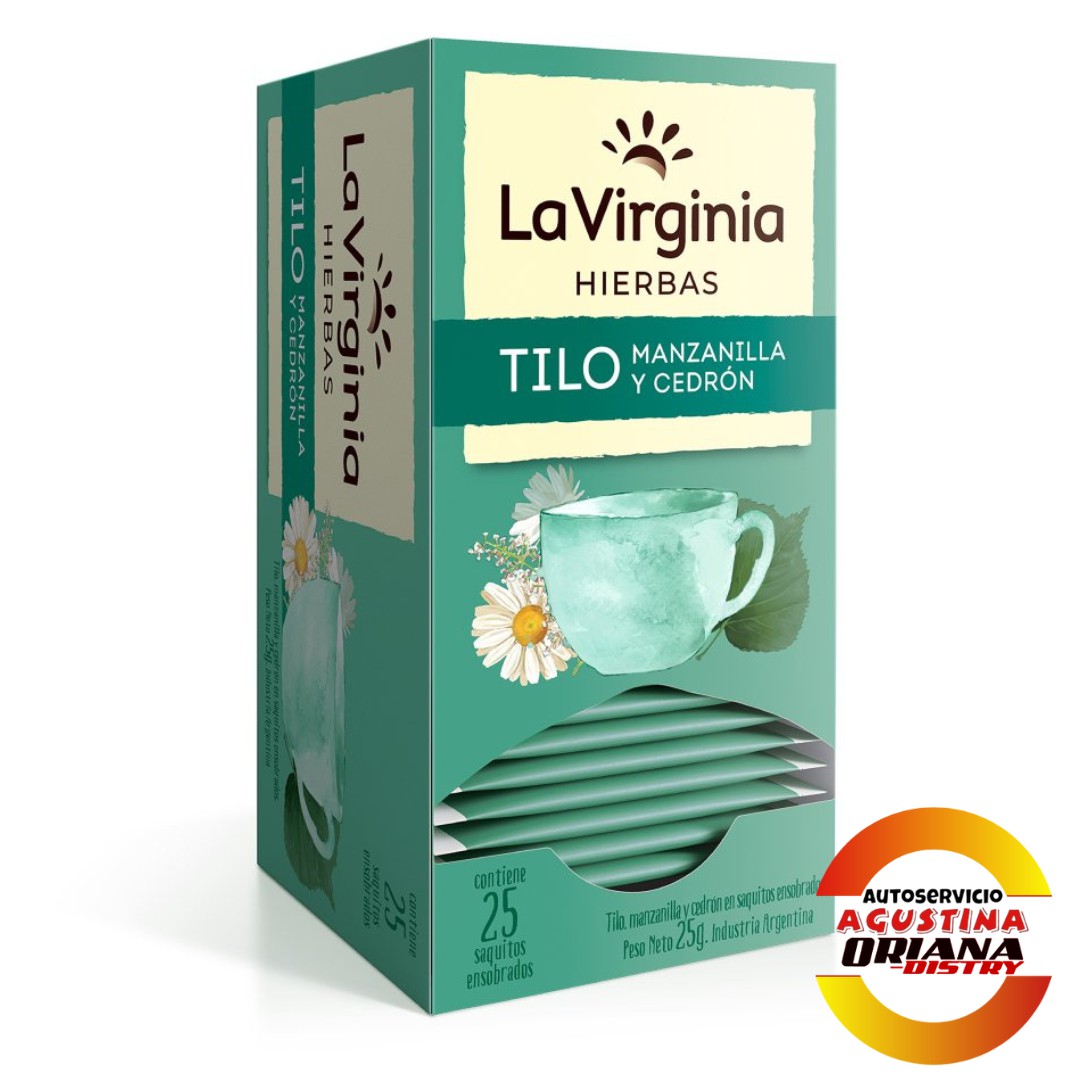 TE 25 LA VIRGINIA TILO MANZANILLA CEDRON