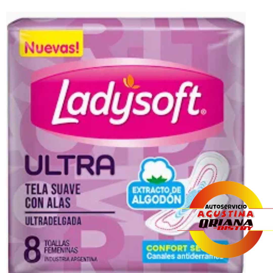 TOALLAS LADYSOFT X 8 LILA