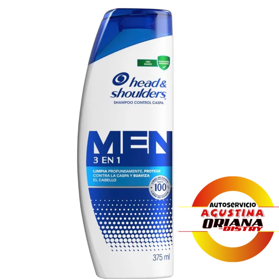 SHAMPOO HEAD &SHOULDERS 375ML 3 EN 1