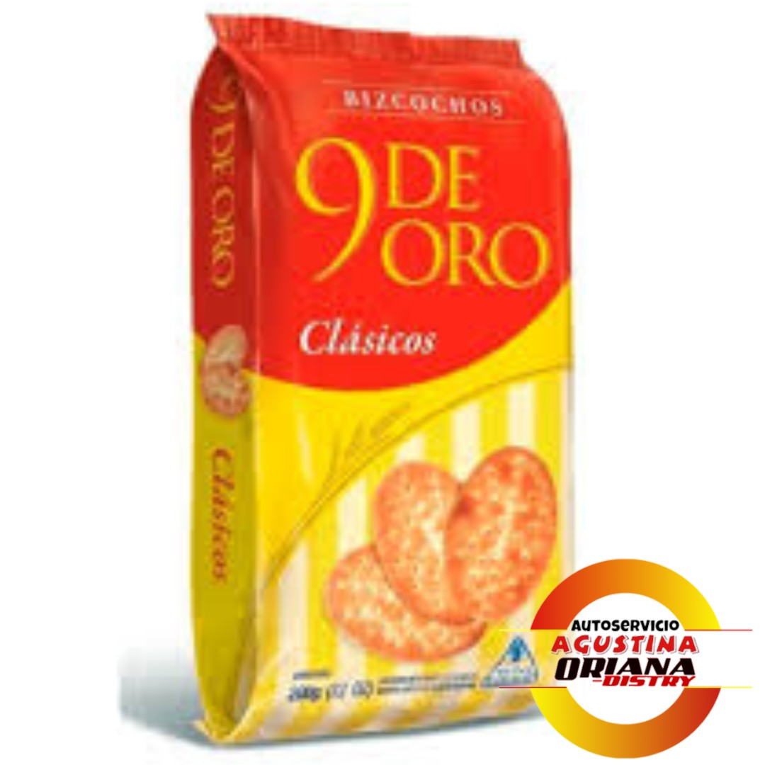 GALLETITAS NUEVE DE ORO BIZCO.200G