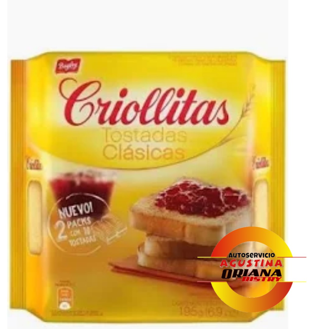 GALLETITAS TOSTADAS CRIOLLITAS 195G