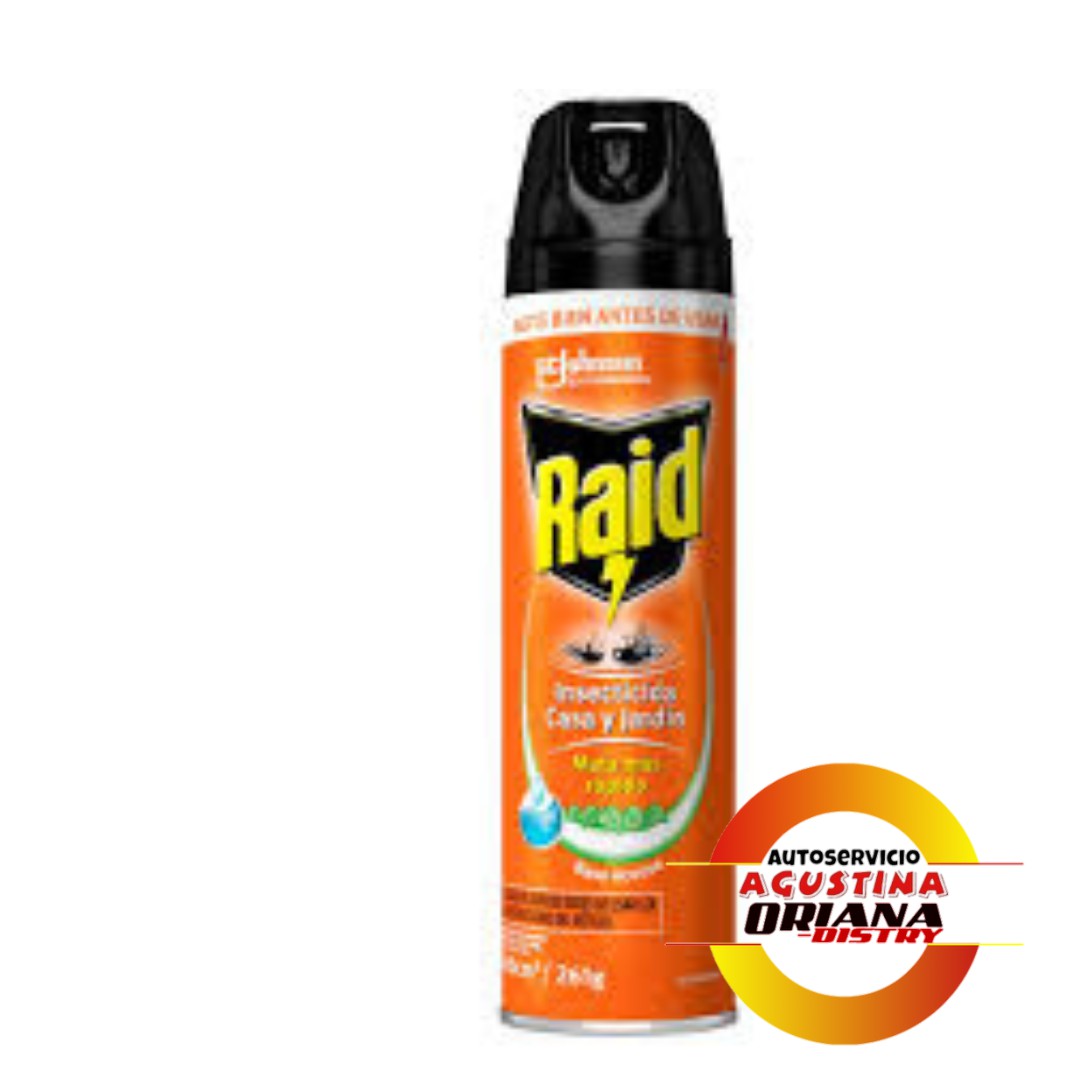 INSECTICIDA AEROSOL RAID CASA Y JARDIN