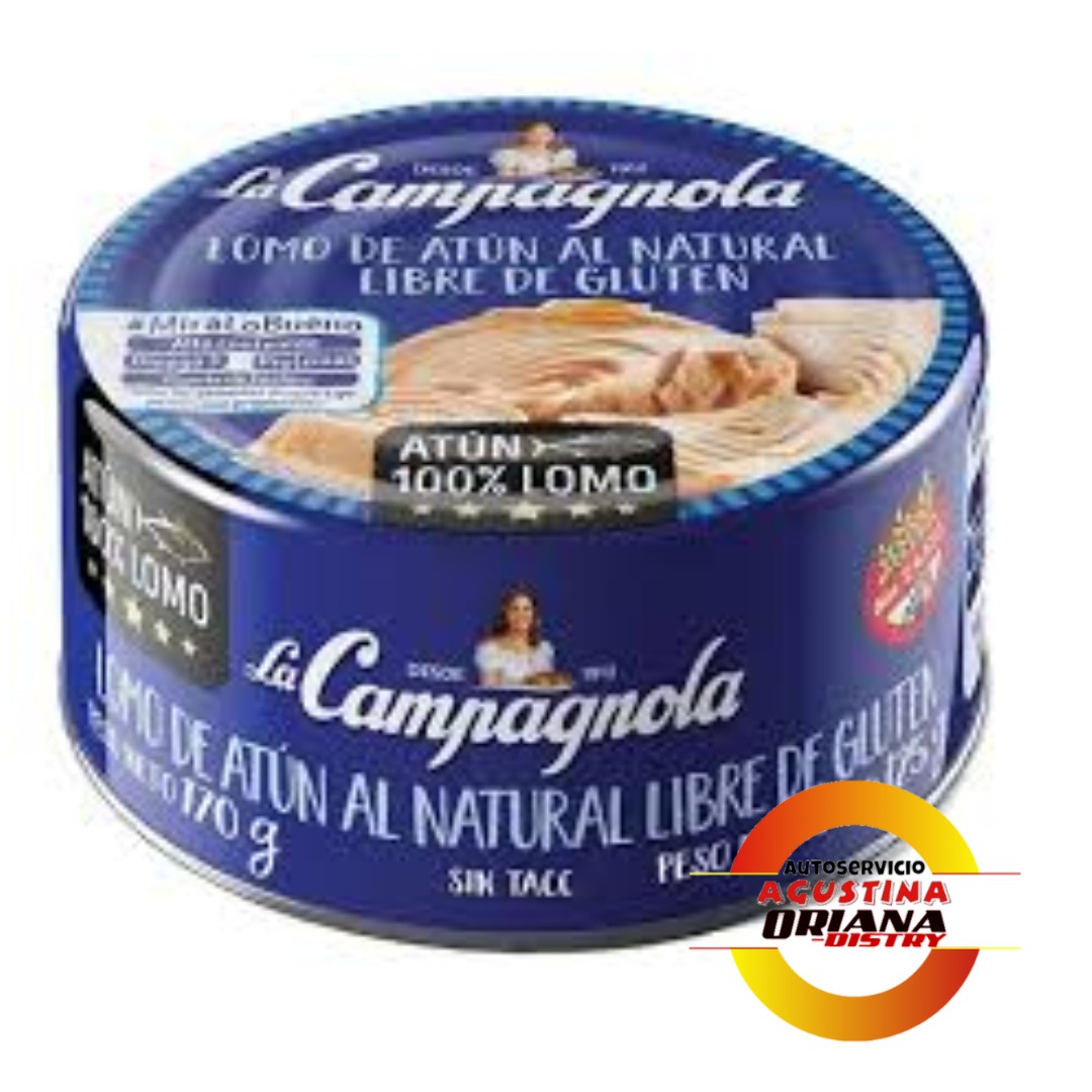 LOMO DE ATUN AL NATURAL LA CAMPAGNOLA 170G