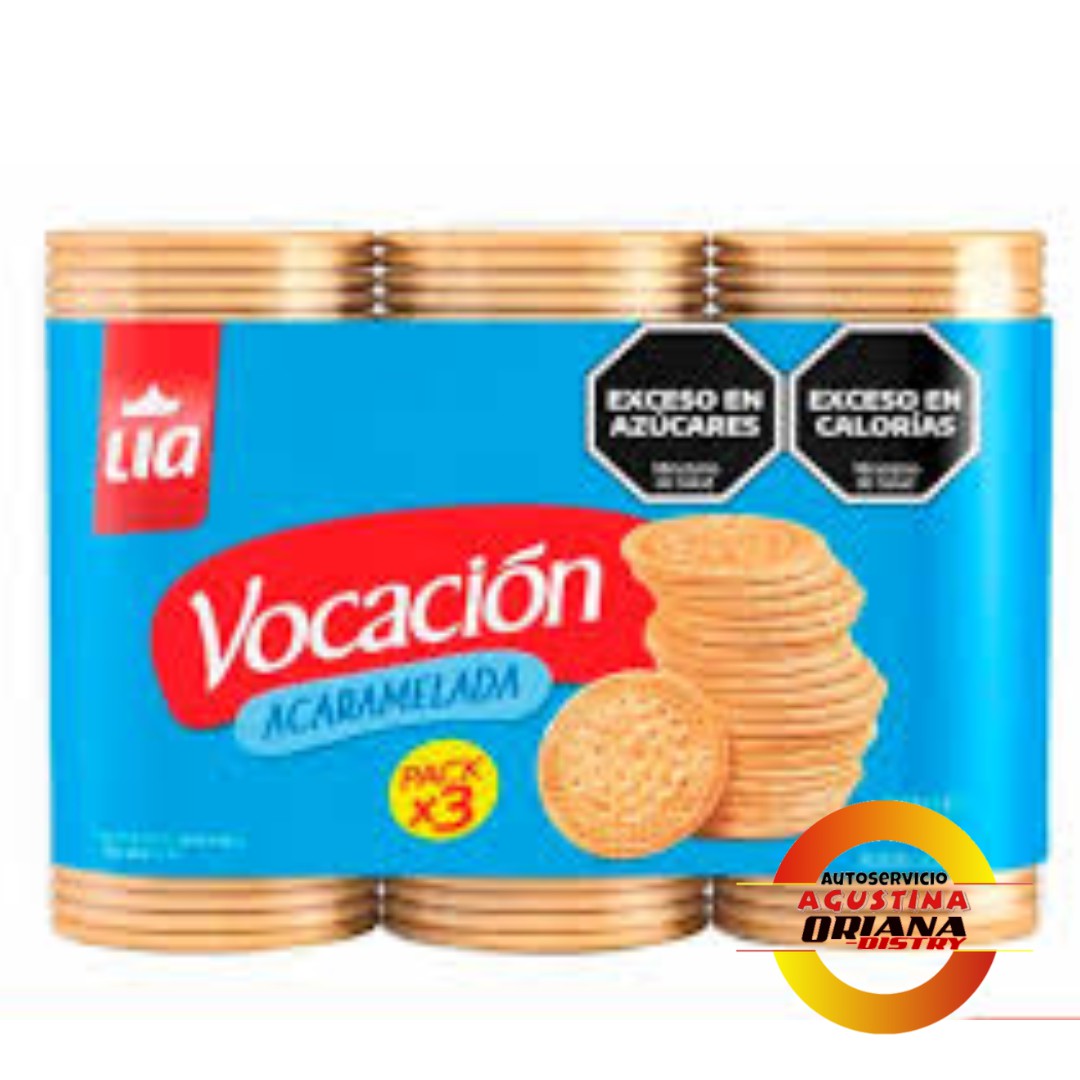 GALLETITAS VOCACION X3 ACARAMELADAS  LIA
