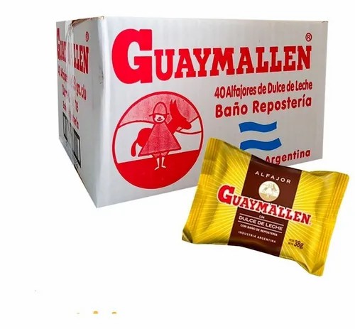 ALFAJOR GUAYMALLEN CHOCO. 40U X 38G