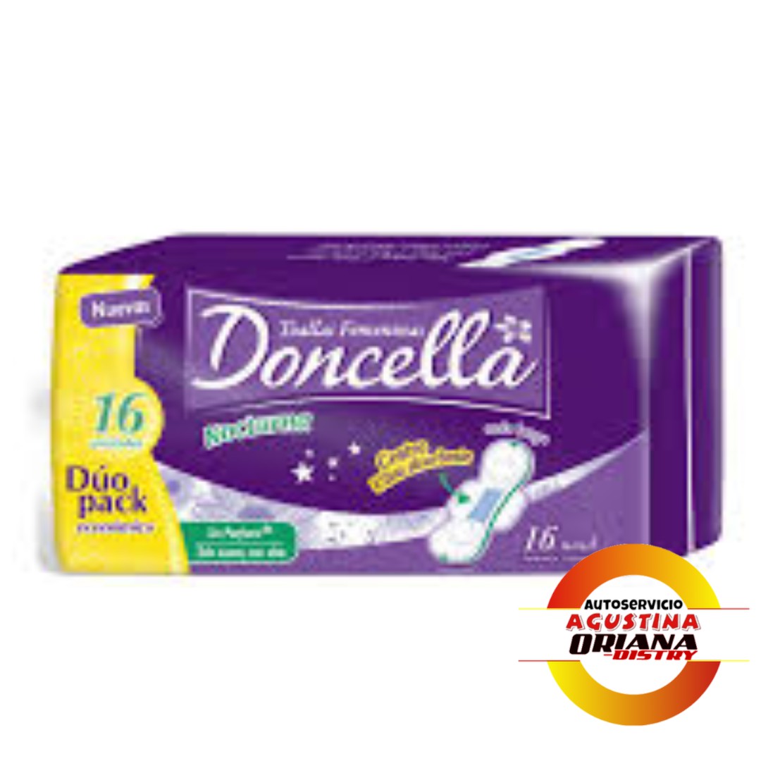 TOALLAS DONCELLA X 16 NOCTURNAS VIOLETA