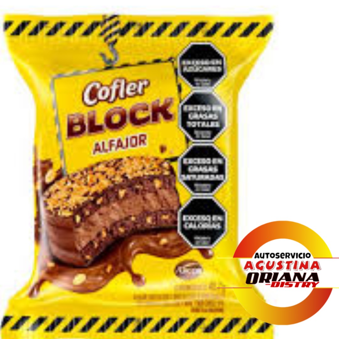 ALFAJOR SIMPLE COFLER BLOCK 40,7GR                    **