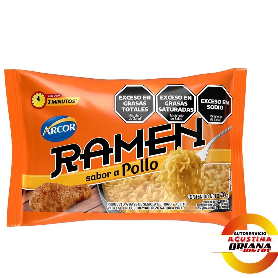 RAMEN ARCOR POLLO 70G