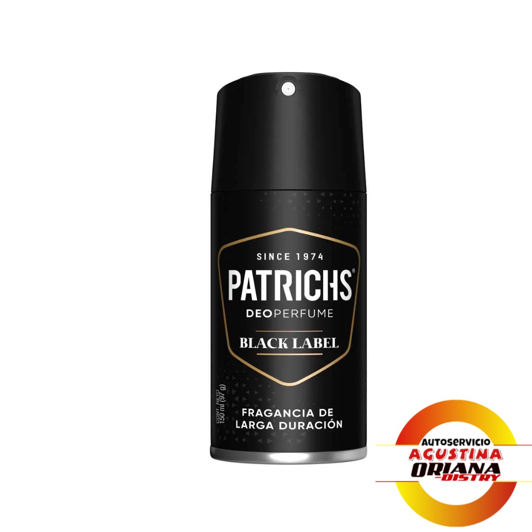 DESODORANTE 164G PATRICHS NEGRO