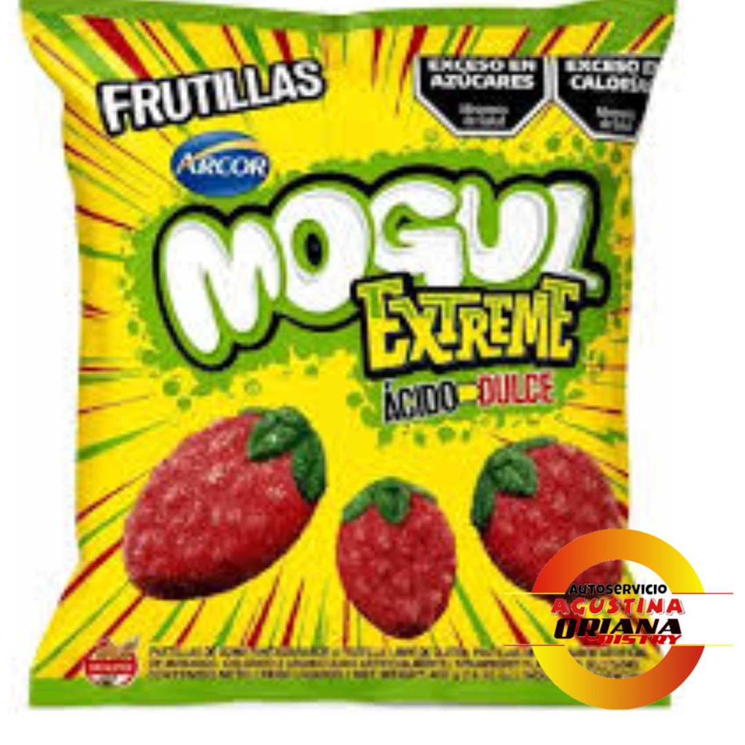 GOMITAS MOGUL 500G EXTREME ACIDO DULCE FRUTILLA