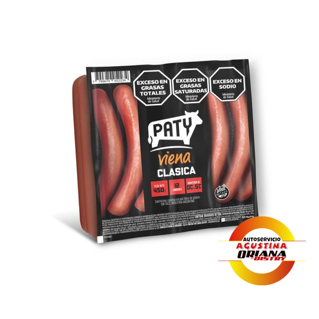 SALCHICHAS X12 PATYVIENA CLASICA