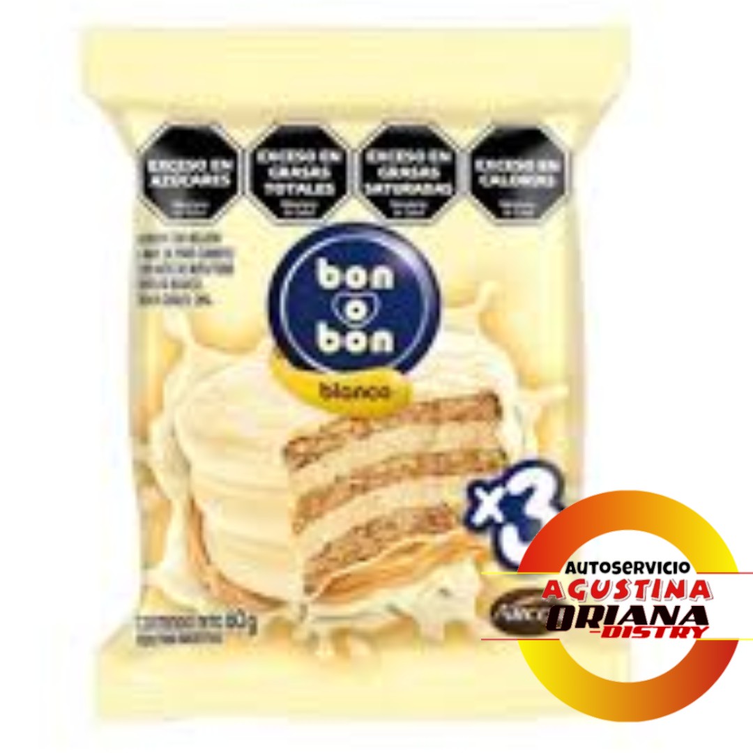 ALFAJOR TRIPLE BON O BON BLANCO