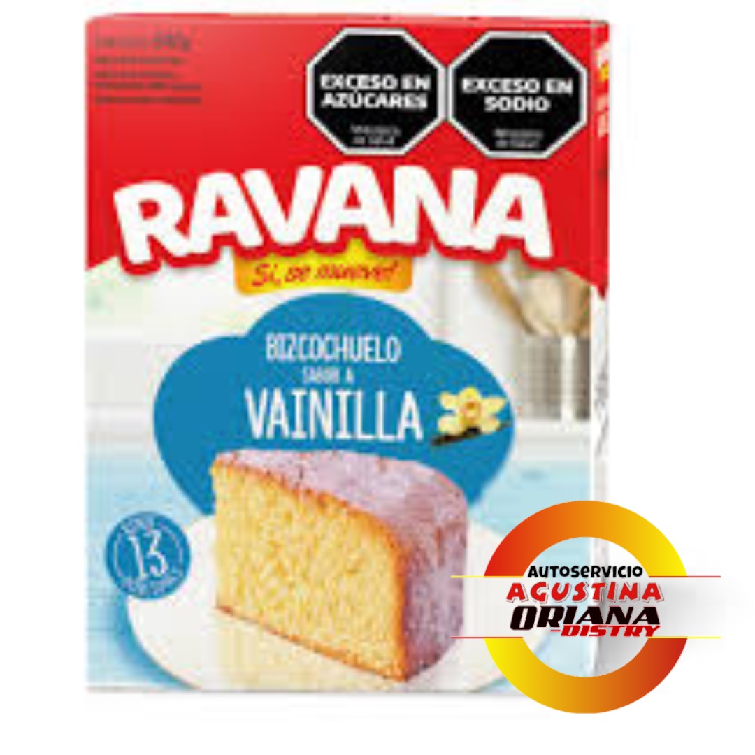 BIZCOCHUELO 540G RAVANA VAINILLA