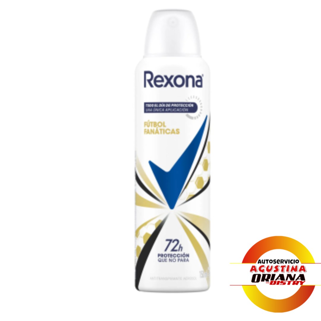 DESODORANTE REXONA 150ML FUTBOL FANATICAS