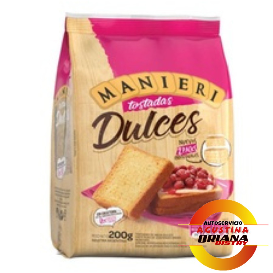 GALLETITAS TOSTADAS MANIERI 200G DULCES