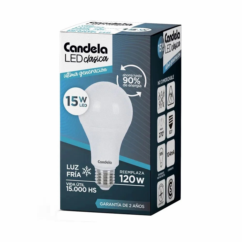 LAMPARA LED 15W CANDELA