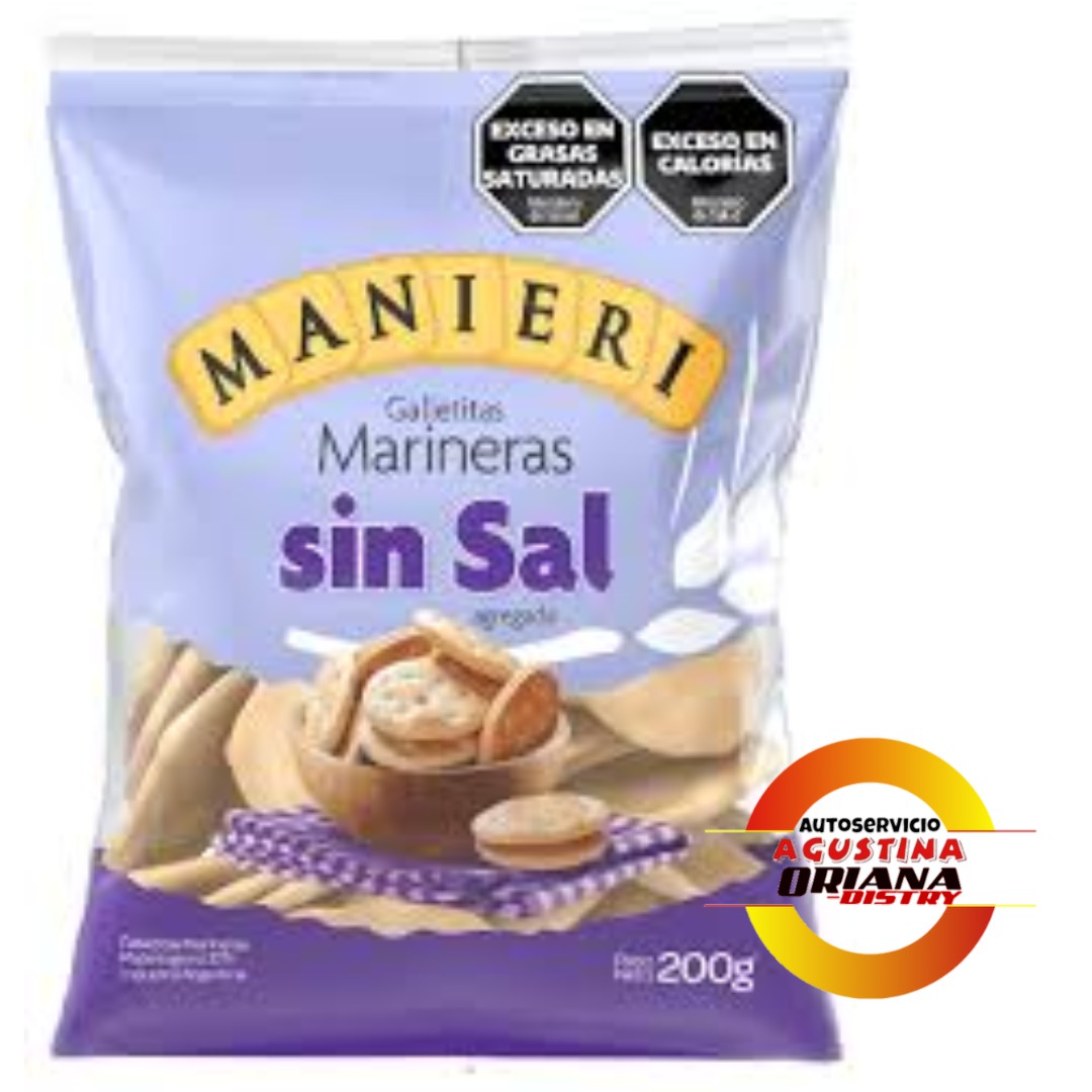 GALLETITAS MARINERAS MANIERI 200G SIN SAL