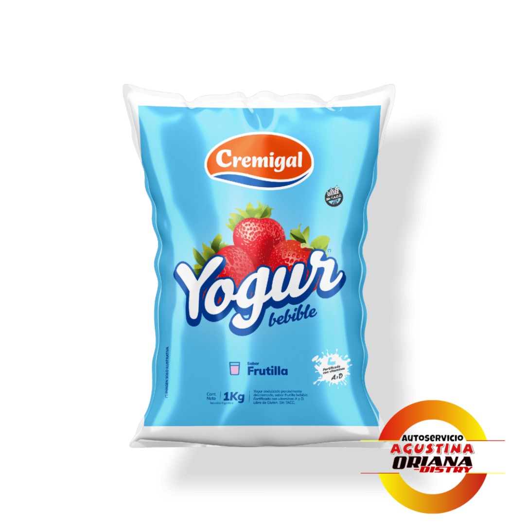 YOGUR CREMIGAL FRUTILLA 900CC