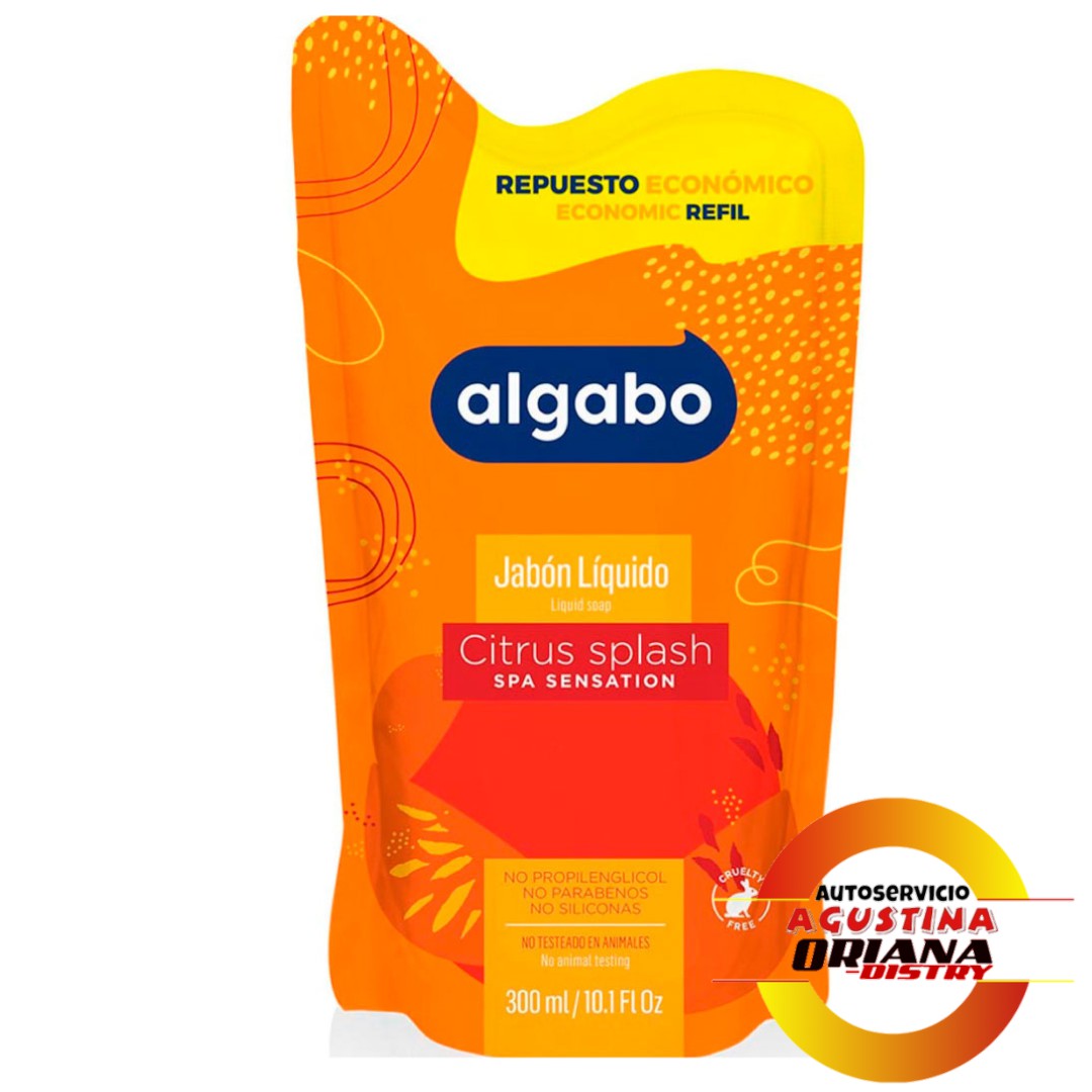 JABON LIQUIDO 300 ALGABO CITRUS ECONOMICO