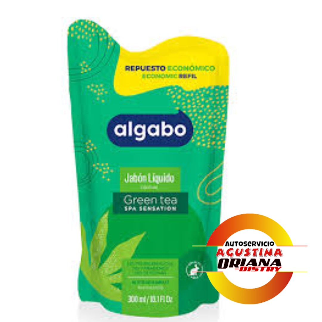 JABON LIQUIDO 300 ALGABO GREEN TEA ECONOMICO