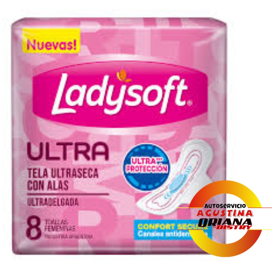 TOALLAS LADYSOFT X 8 ROSA