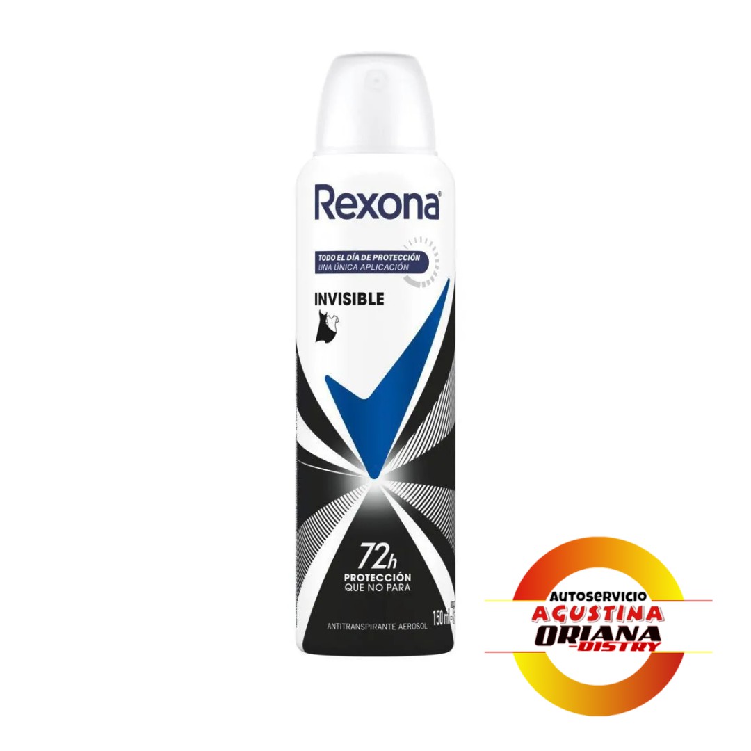 DESODORANTE REXONA 150ML INVISIBLE