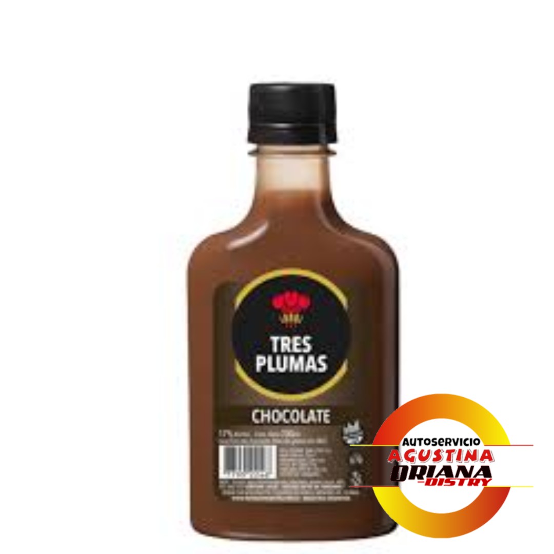 PETACA TRES PLUMAS 200ML CHOCOLATE