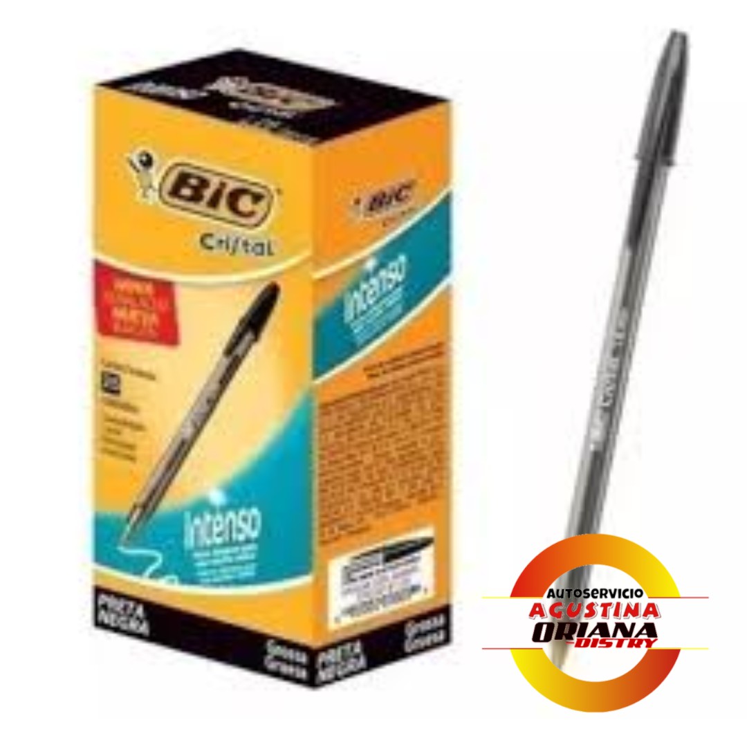 LAPICERA CRISTAL NEGRA BIC