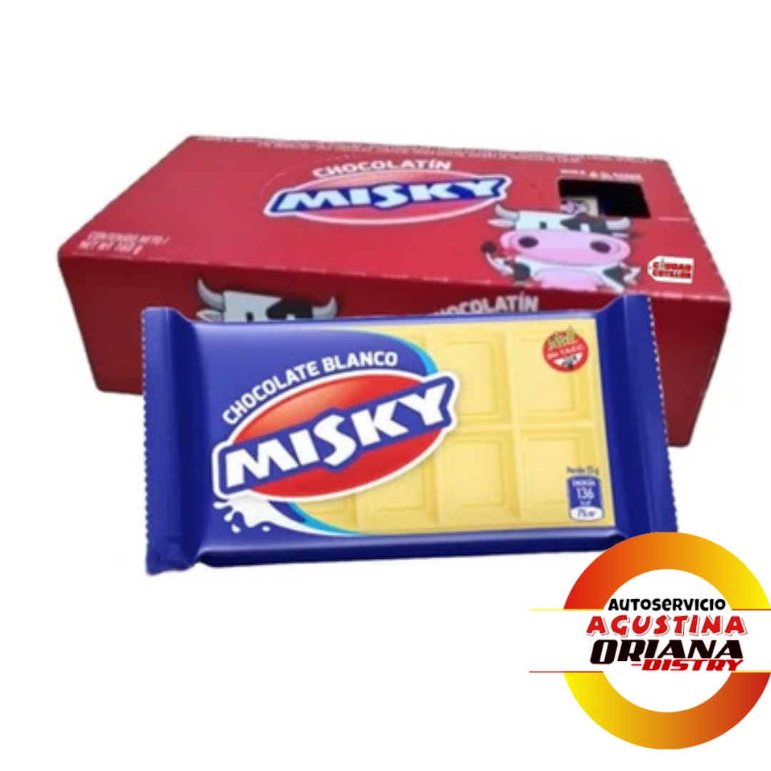 CHOCOLATE MISKY X1 25G BLANCO