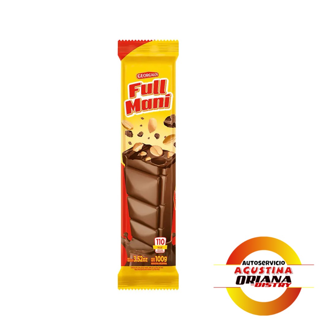 CHOCOLATE FULL MANI 100G GEORGALOS
