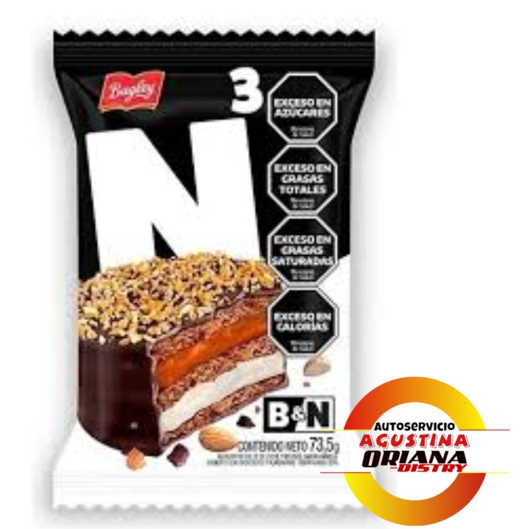 ALFAJOR TRIPLE B&N NEGRO