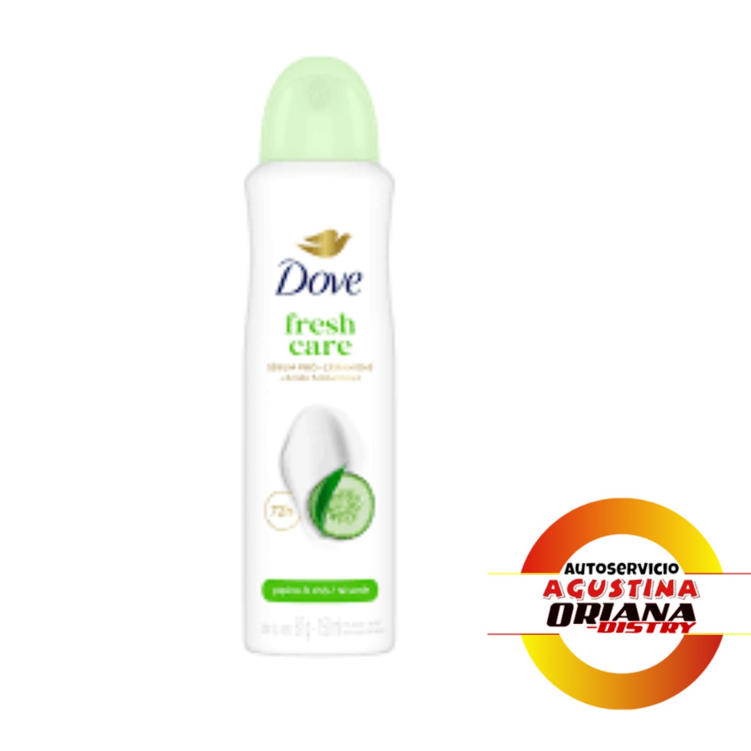 DESODORANTE 150ML DOVE FRESH CARE - PEPINO/TE VERDE