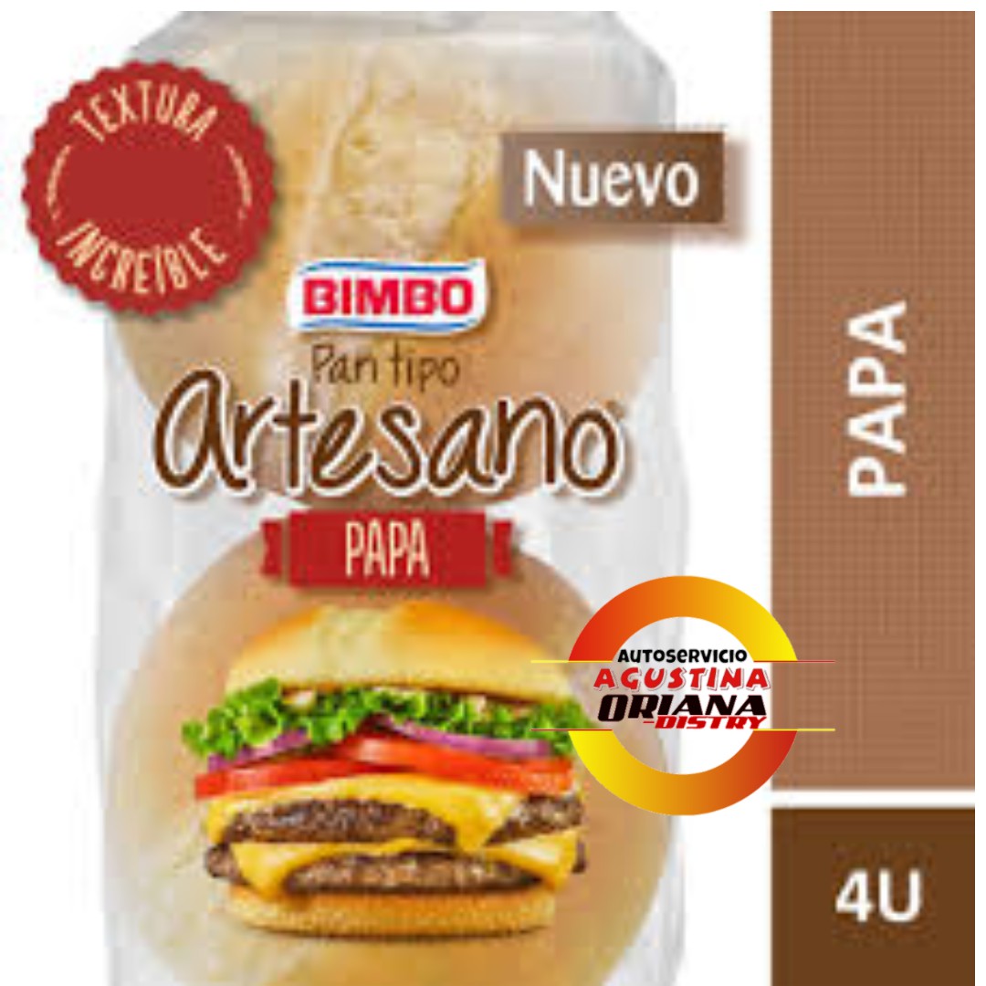 PAN DE HAMBURGUESA BIMBO ARTESANO - PAPA              **