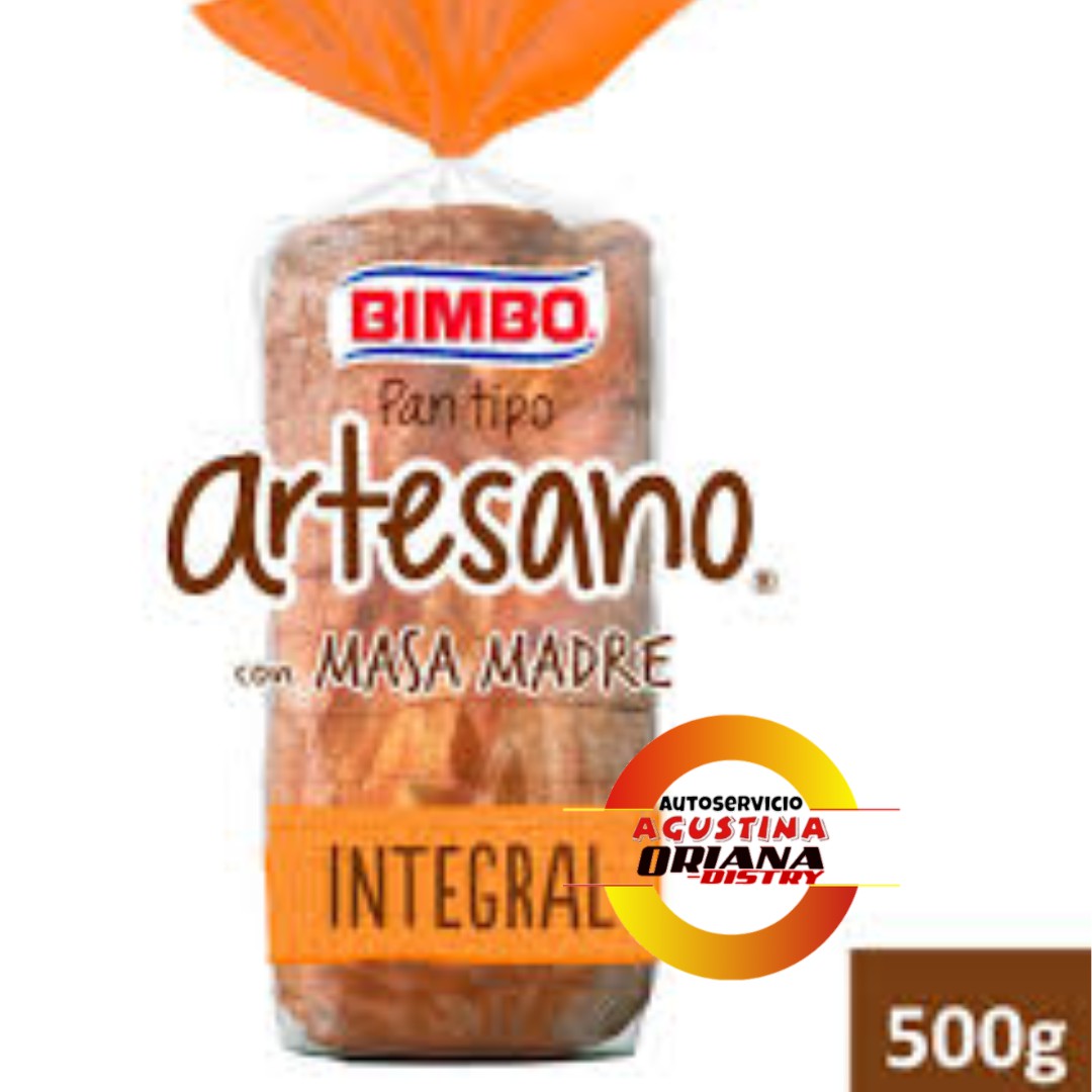 PAN LACTAL BIMBO ARTESANO INTEGRAL 500G                   **