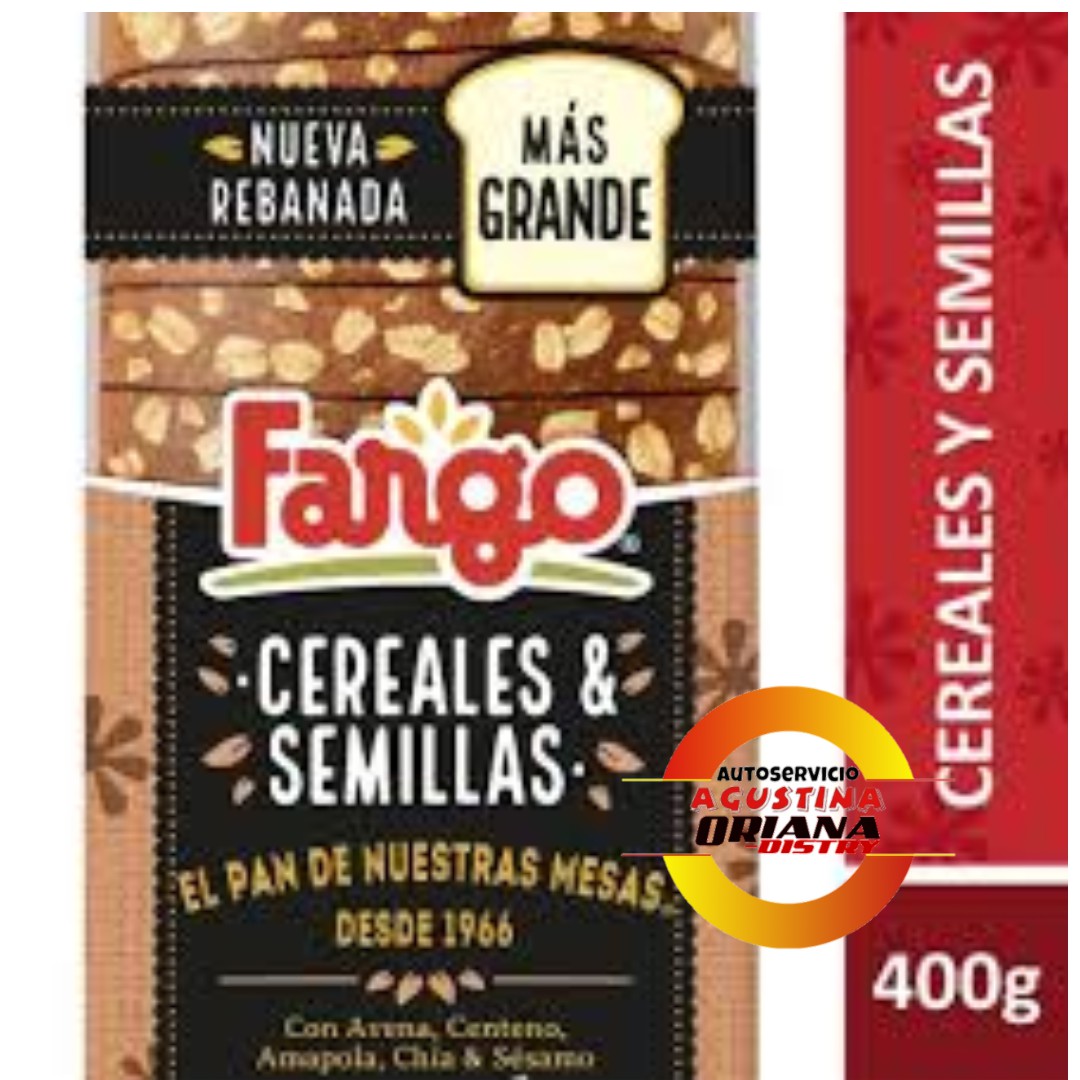 PAN LACTAL FARGO CEREALES & SEMILLAS 400G       **