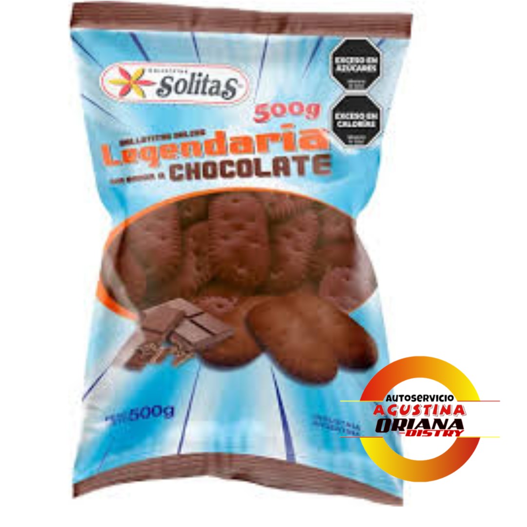 GALLETITAS SOLITAS 500G LEGENDARIA CHOCO