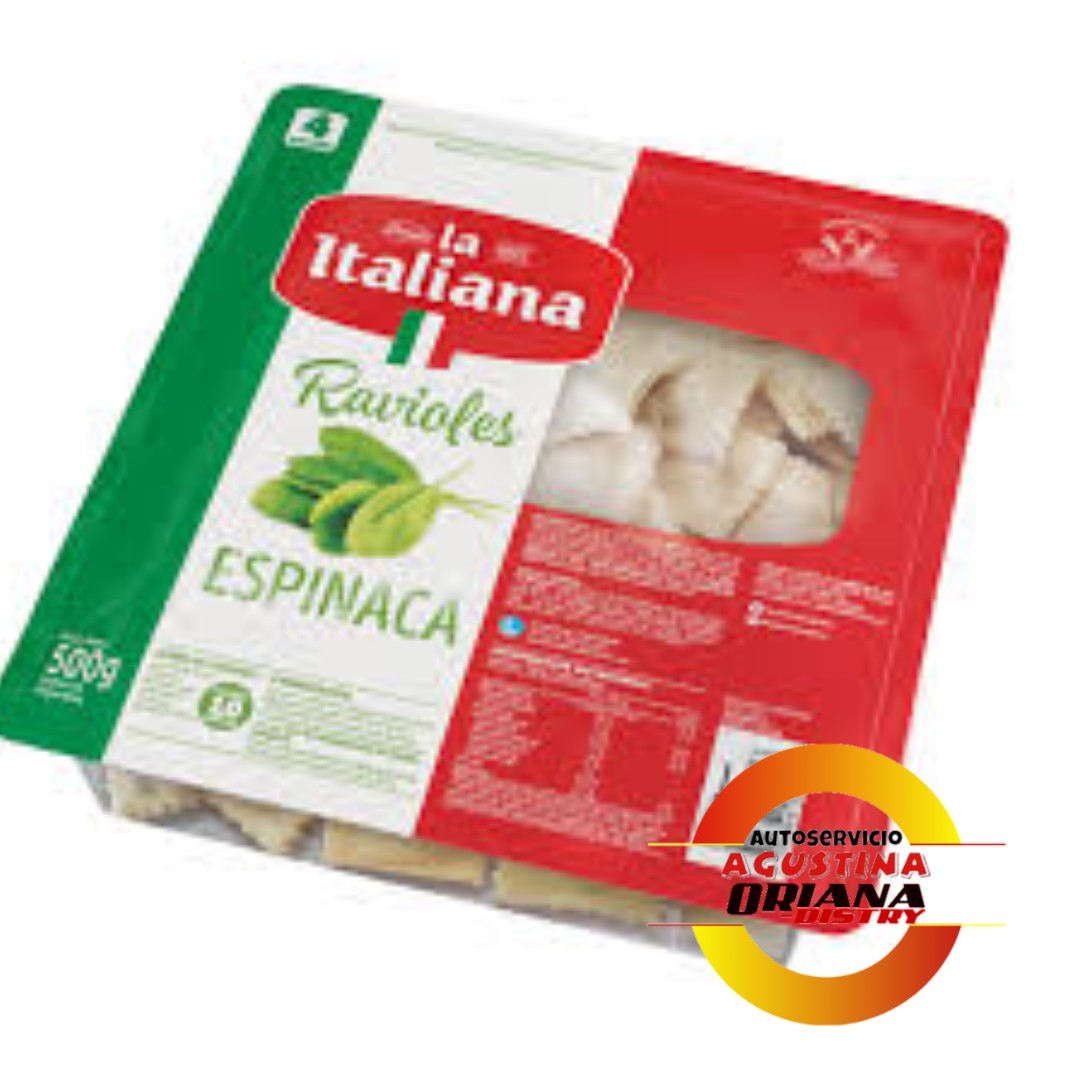 RAVIOLES LA ITALIANA 500G ESPINACA