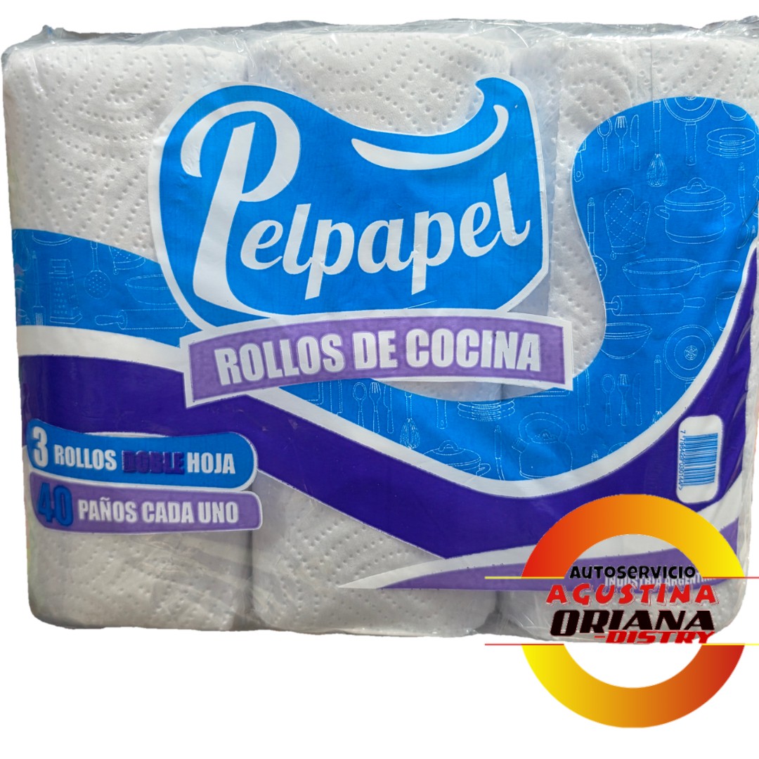 ROLLO COCINA PELPAPEL X3