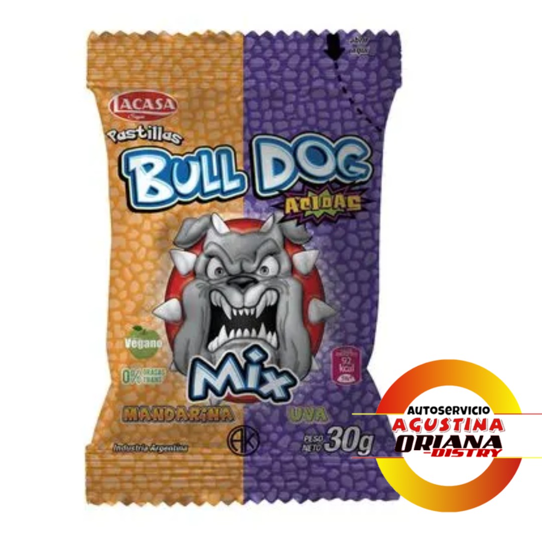 PASTILLAS BULLDOG UVA/MANDARINA